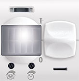 IC detektor pokreta 500W EXP 2M, beli, Experience, Aling-Conel