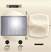 IC detektor pokreta 500W EXP 2M, krem, Experience, Aling-Conel
