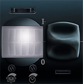 IC detektor pokreta 500W EXP 2M, crni, Experience, Aling-Conel